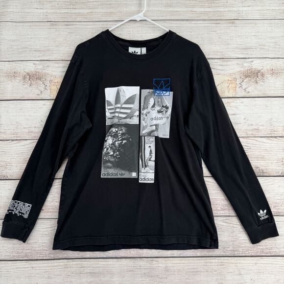 Adidas x Common Memory Long Sleeve T-Shirt Adult‎ Size Medium Black - Picture 1 of 11